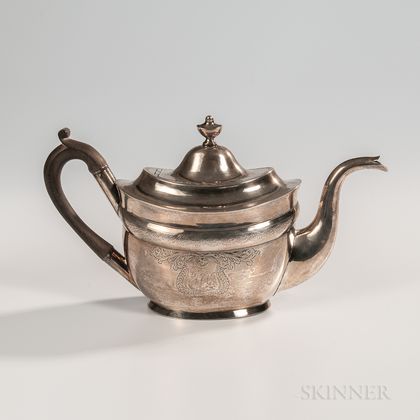 Coin Silver Teapot