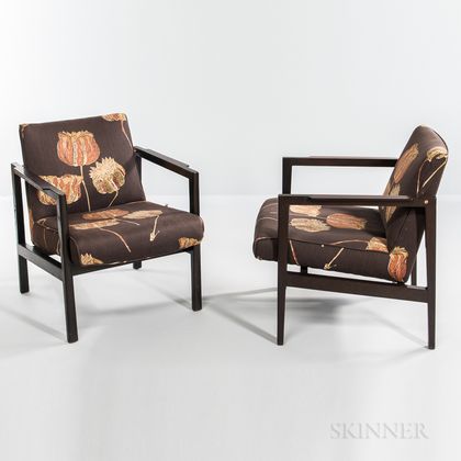Two Edward Wormley for Dunbar Lounge Chairs