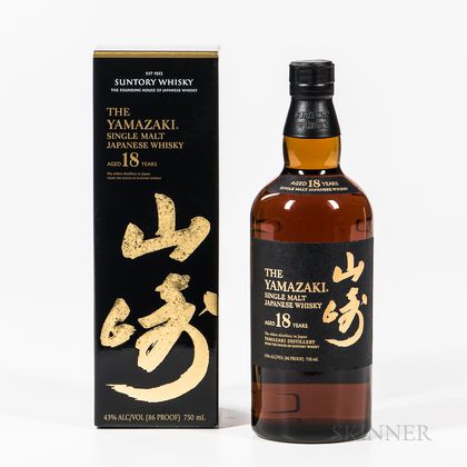 Yamazaki 18 Years Old, 1 750ml bottle (oc) Spirits cannot be shipped. Please see http://bit.ly/sk-spirits for more info. 
