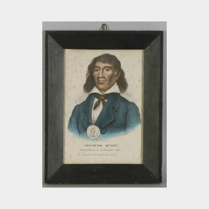 Bufford&#39;s, lithographer (New York, 19th Century) &#34;Abraham Quary: The Last Indian of the Nantucket Tribe.&#34;