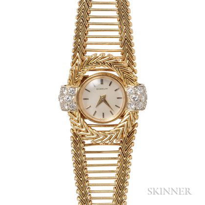 Lady's 18kt Gold and Diamond Wristwatch, Gubelin