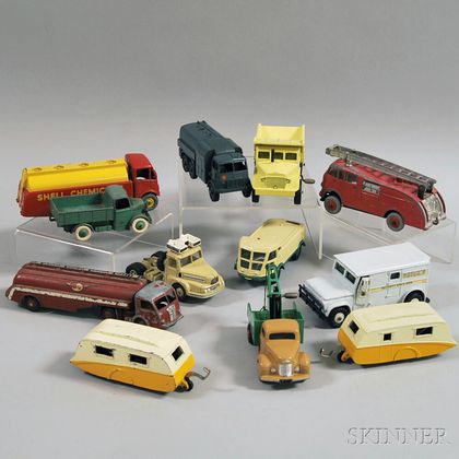 Twelve Meccano Dinky Toys Die-cast Metal Vehicles