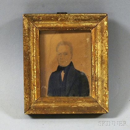 Framed Portrait Miniature of John Clark