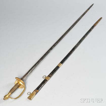 British Pattern 1796 Officer's Sword and Scabbard