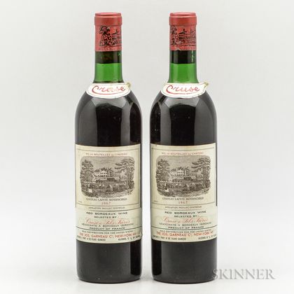 Chateau Lafite Rothschild 1967, 2 bottles 