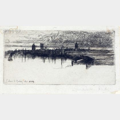 Francis Seymour Haden (British, 1818-1910) Little Calais Pier