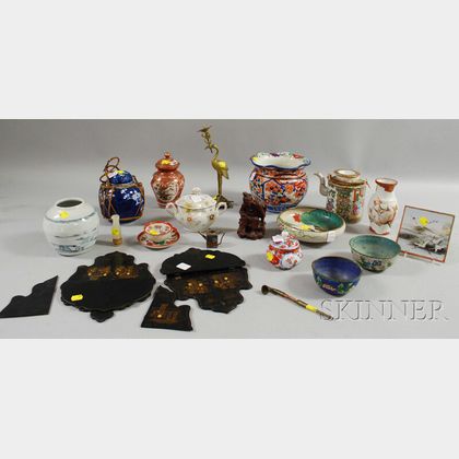 Group of Asian Decorative Ceramics and Metal Articles