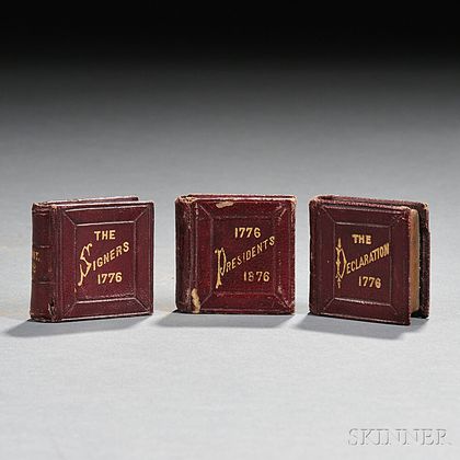 Three Miniature Books, The Presidents of the Century; The Declaration of Independence; [and] The Signers of the Declaration