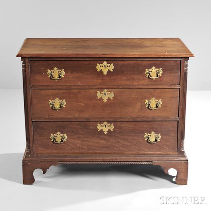 Carved Cherry Chest of Drawers
