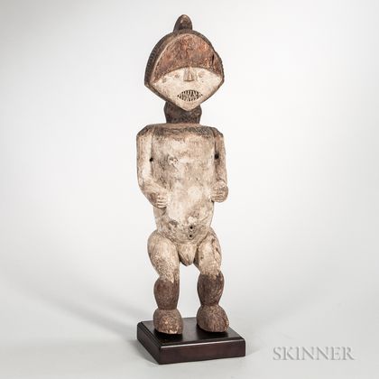 Mbete-style Carved Wood Figure