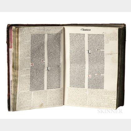 Biblia Latina with Extensive Contemporary Marginalia.
