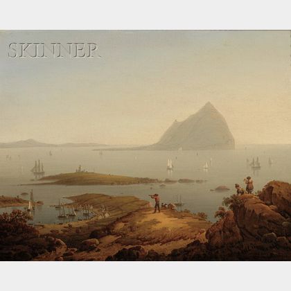 Robert Salmon (Anglo/American, 1775-1844) Ailsa Craig /A Firth of Clyde, Scotland, View