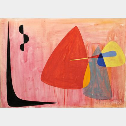 Alexander Calder (American, 1898-1976) Untitled Abstract Composition