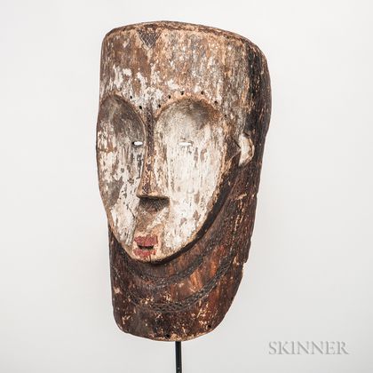 Fang-style Carved Wood Mask