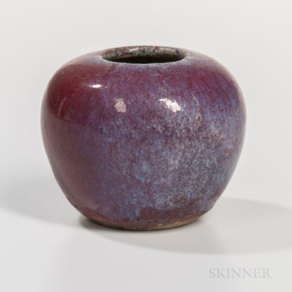 Miniature Flambe-glazed Water Pot