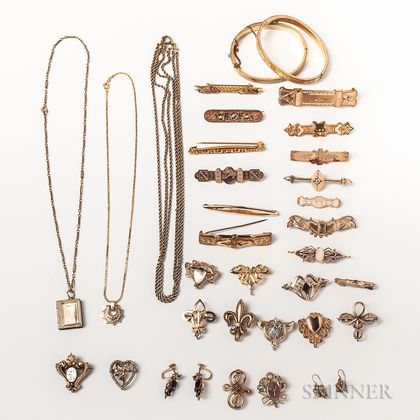 Group of Antique Gold-filled Jewelry