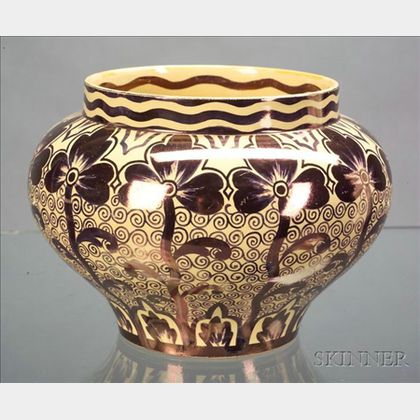 Wedgwood Cane Glazed New Hispano Moresque Design Vase