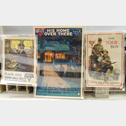 Three WWI YMCA/YWCA Lithograph Posters