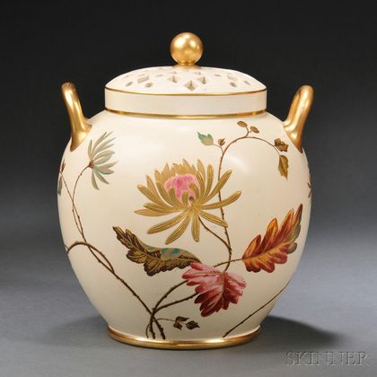 Wedgwood Ivory Vellum Potpourri and Cover