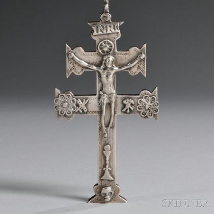 Continental Sterling Silver Crucifix