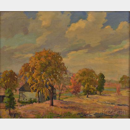 Jacob Greenleaf (American, 1887-1968) Autumn Landscape