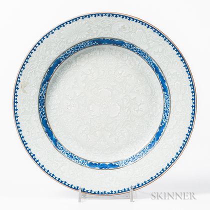 Chinese Pate Sur Pate Porcelain Plate