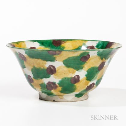Sancai-glazed Bowl