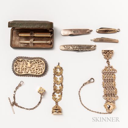 Group of Gold-filled Men's Accessories