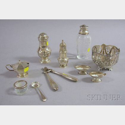 Nine English Sterling Silver Items
