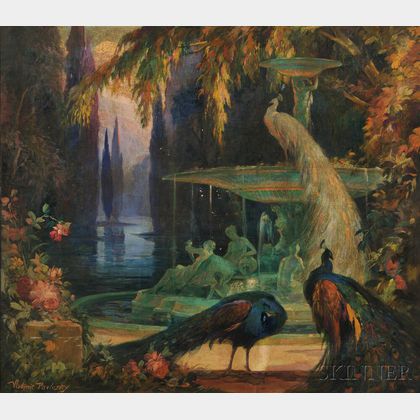 Vladimir Pavlosky (American, 1884-1944) The Green Fountain