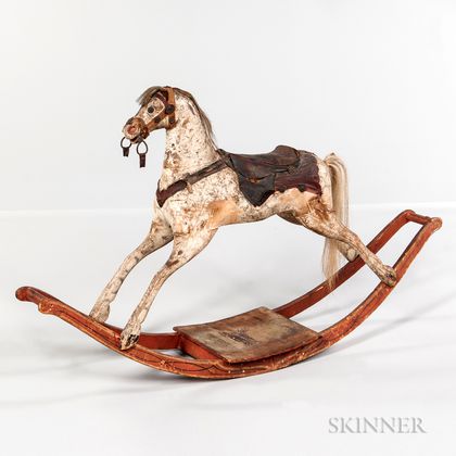 Paint-decorated Rocking Horse