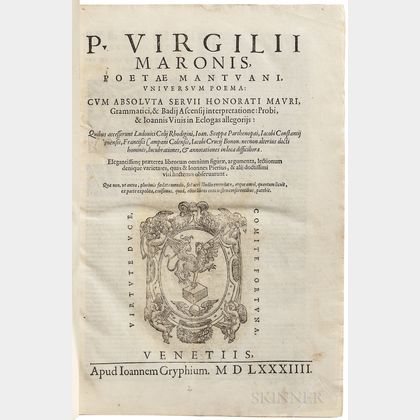 Virgil (70 BC-19 BC) Universum Poema.