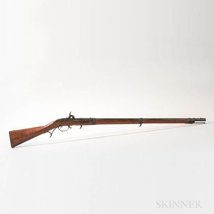 U.S. Model 1819 Hall Breech Loading Rifle, Second Production Type, Arsenal Converted to Percussion
