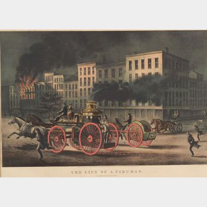 Currier & Ives, publishers (American, 1857-1907) THE LIFE OF A FIREMAN. THE METROPOLITAN SYSTEM.