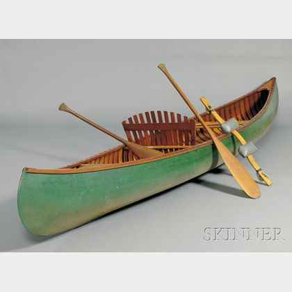 Old Town Wood and Canvas Canoe