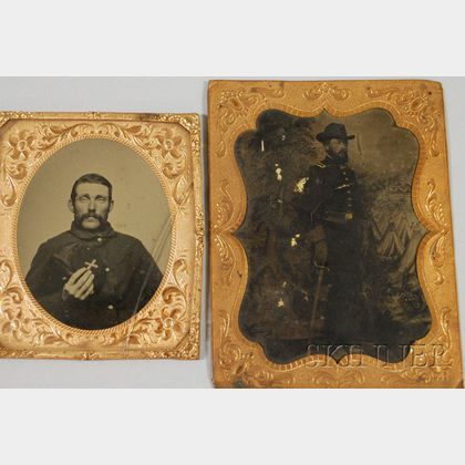 Two Civil War Tintypes
