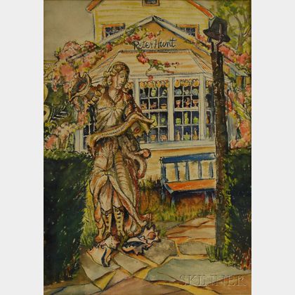Dorothy H. Shurtleff (American, 20th Century) Studio of Peter Hunt, Folk Artist, Cape Cod