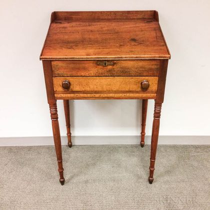Country Stained Cherry Schoolmaster's Desk