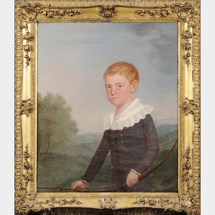 Matthew Harris Jouett (Kentucky, 1788-1827) Portrait of Joseph Archibald Logan, Aged Eight.