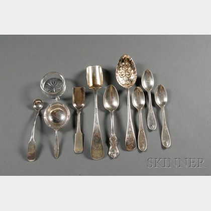 Small Group of American Sterling and Coin Silver