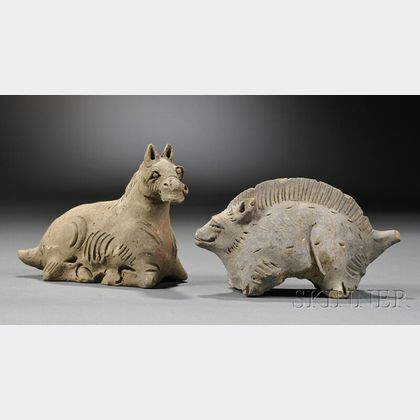 Two Ceramic Animals