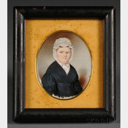 Portrait Miniature of Mary Wanton Saltonstall Coit