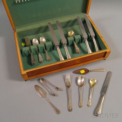 Small Group of Tiffany and Gorham Sterling Silver Flatware