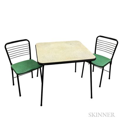 Cosco Folding Card Table and Two Folding Chairs