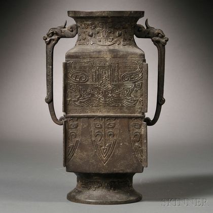 Archaic-style Bronze Vase