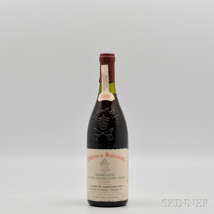 Chateau de Beaucastel Chateauneuf du Pape 1983, 1 bottle 