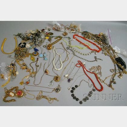 Large Group of Mostly Costume Necklaces