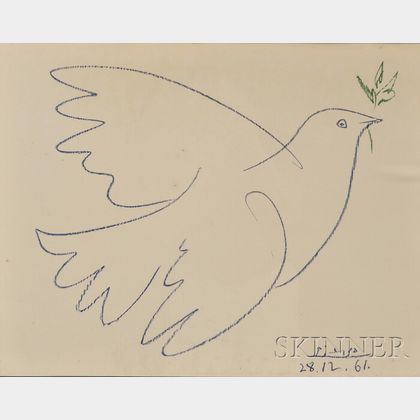 After Pablo Picasso (Spanish, 1881-1973) Dove of Peace