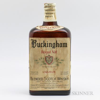 Buckingham Royal Vat Liqueur, 1 4/5 quart bottle 