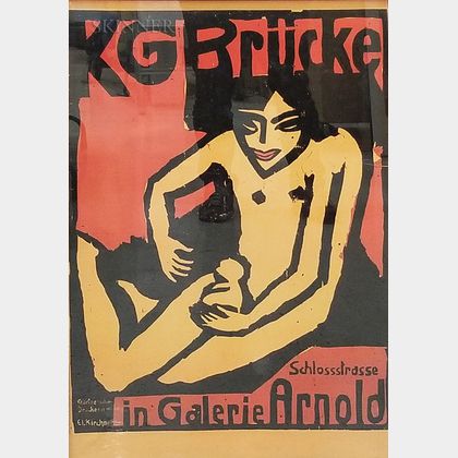 KG Brücke Exhibition Poster from Galerie Arnold in Dresden